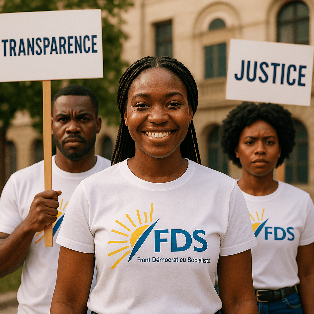 Membres du FDS lors d'une assemblée participative